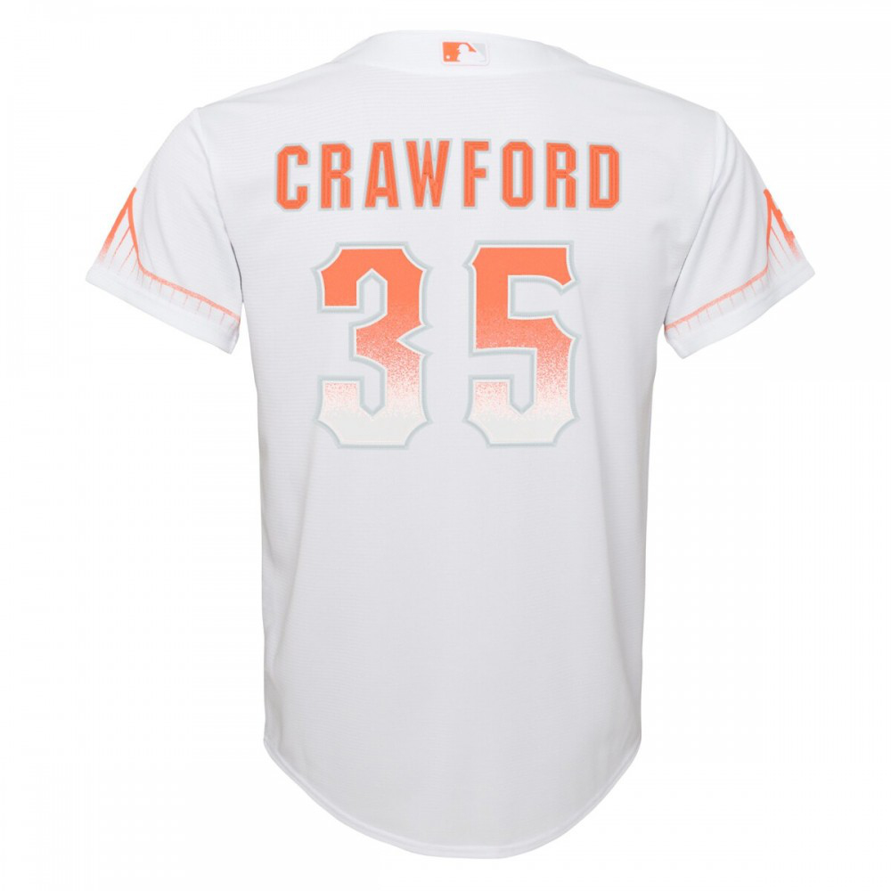 Brandon Crawford San Francisco Giants Youth City Connect Replica Player Jersey - White-Pro Kit Vault | Brand New 26/27 Sports Jerseys